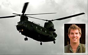 Britse helikopterpiloot wordt held van de Taliban oorlog