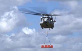 Sikorsky CH-53K heft met succes meer dan 16 ton externe lading 