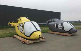 Nog twee Bell 505's aangekomen bij ATB op EBKT