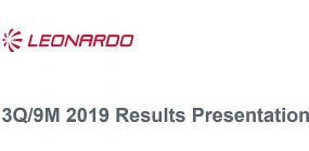 Ook Leonardo Helicopters heeft zijn Q3 / 2019 resultaten bekendgemaakt