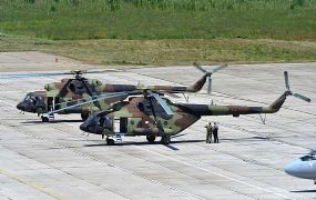 Servie toont zijn nieuwe Mi-35M en Mi-17 helikopters