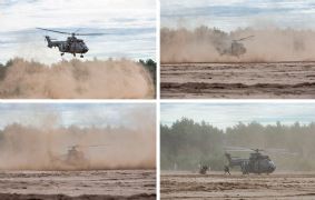 Stofhappen in eigen land: brown-out training voor helikopterbemanningen