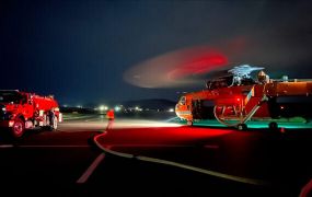 Erickson S-64 Air Crane helicopter is nu NVG gecertificeerd