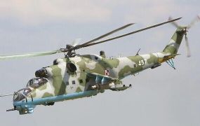 Ukraine kreeg een twaalftal Mi-24 aanvalshelikopters van Polen 