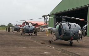 Surinaamse helikopters staan weer aan de grond Surinaamse helikopters staan weer aan de grond