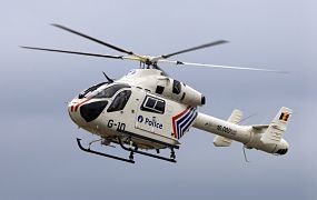 Belgische politiehelikopter G-10 op Zwartberg
